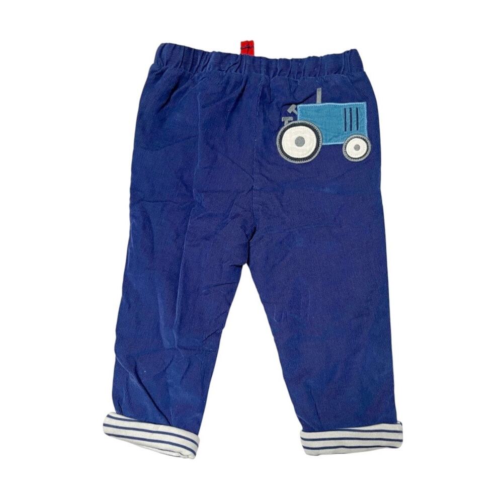 Baby Boden Corduroy Tractor Patch Pants Size 12-18m